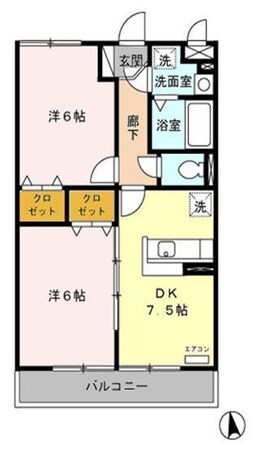 グランドュールの物件間取画像
